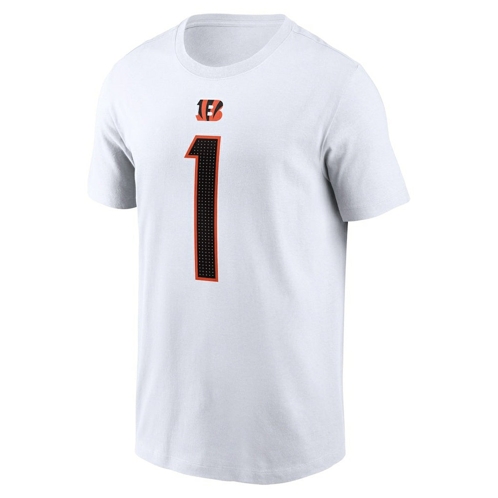 Ja'Marr Chase Cincinnati Bengals Player Name & Number T-Shirt - White | Nike discount