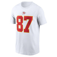 Travis Kelce Kansas City Chiefs Player Name & Number T-Shirt - White | Nike discount