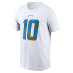 Justin Herbert Los Angeles Chargers Player Name & Number T-Shirt - White | Nike discount