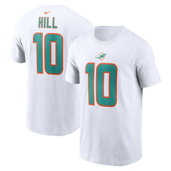 Tyreek Hill Miami Dolphins Player Name & Number T-Shirt - White | Nike sale