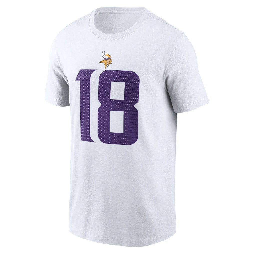 Justin Jefferson Minnesota Vikings Player Name & Number T-Shirt - White | Nike outlet