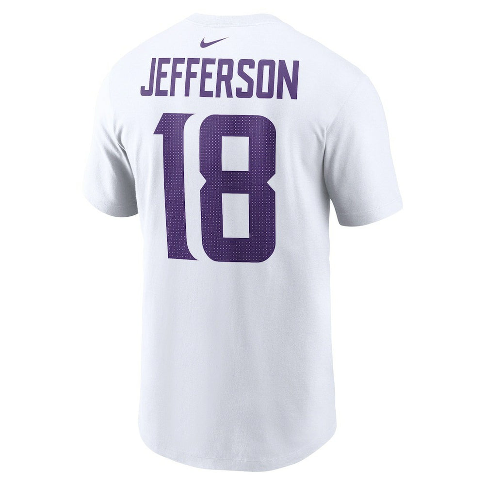 Justin Jefferson Minnesota Vikings Player Name & Number T-Shirt - White | Nike outlet