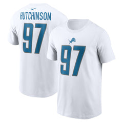 Aidan Hutchinson Detroit Lions Player Name & Number T-Shirt - White | Nike outlet