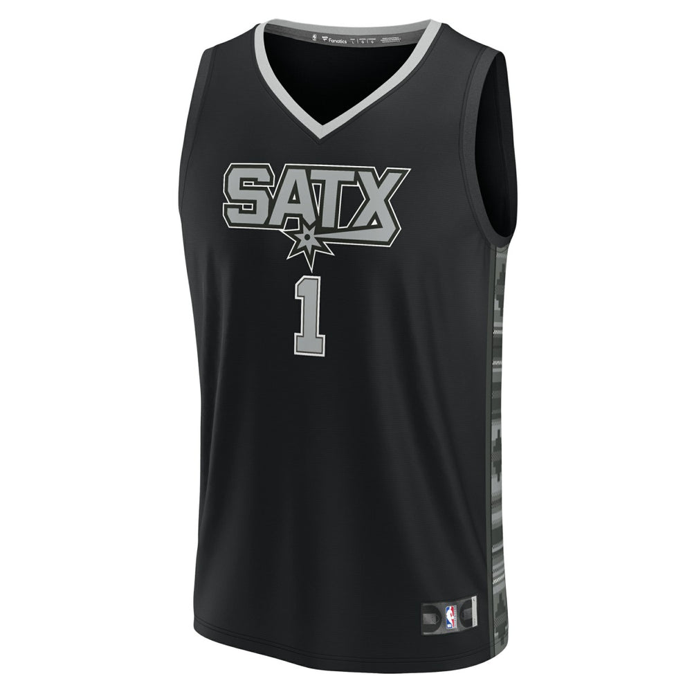 Victor Wembanyama San Antonio Spurs Youth Fast Break Player Jersey - Statement Edition - Black | Fanatics sale