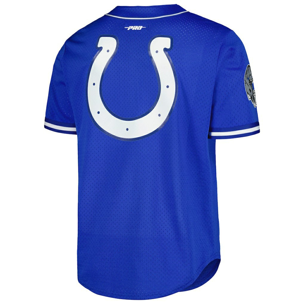 Anthony Richardson Indianapolis Colts Pro Standard Mesh Baseball Button-Up T-Shirt - Royal sale