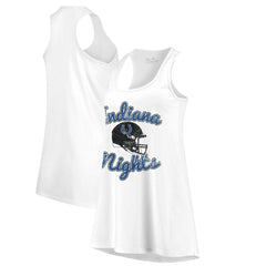Indianapolis Colts Majestic Threads Women's Indiana Nights Alternate Racerback Tank Top - White discount