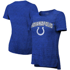 Indianapolis Colts Majestic Threads Women's Indiana Nights Alternate Tri-Blend Boyfriend T-Shirt - Heather Blue sale