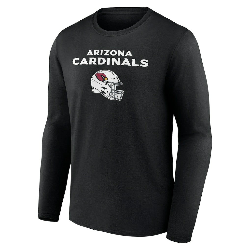 Arizona Cardinals Personalized Name & Number Team Wordmark Long Sleeve T-Shirt - Black discount