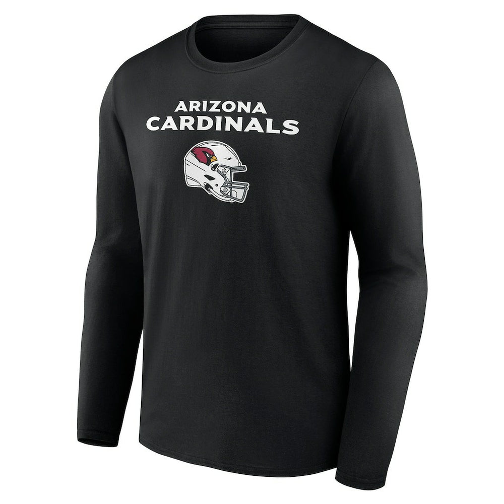 Arizona Cardinals Personalized Name & Number Team Wordmark Long Sleeve T-Shirt - Black discount