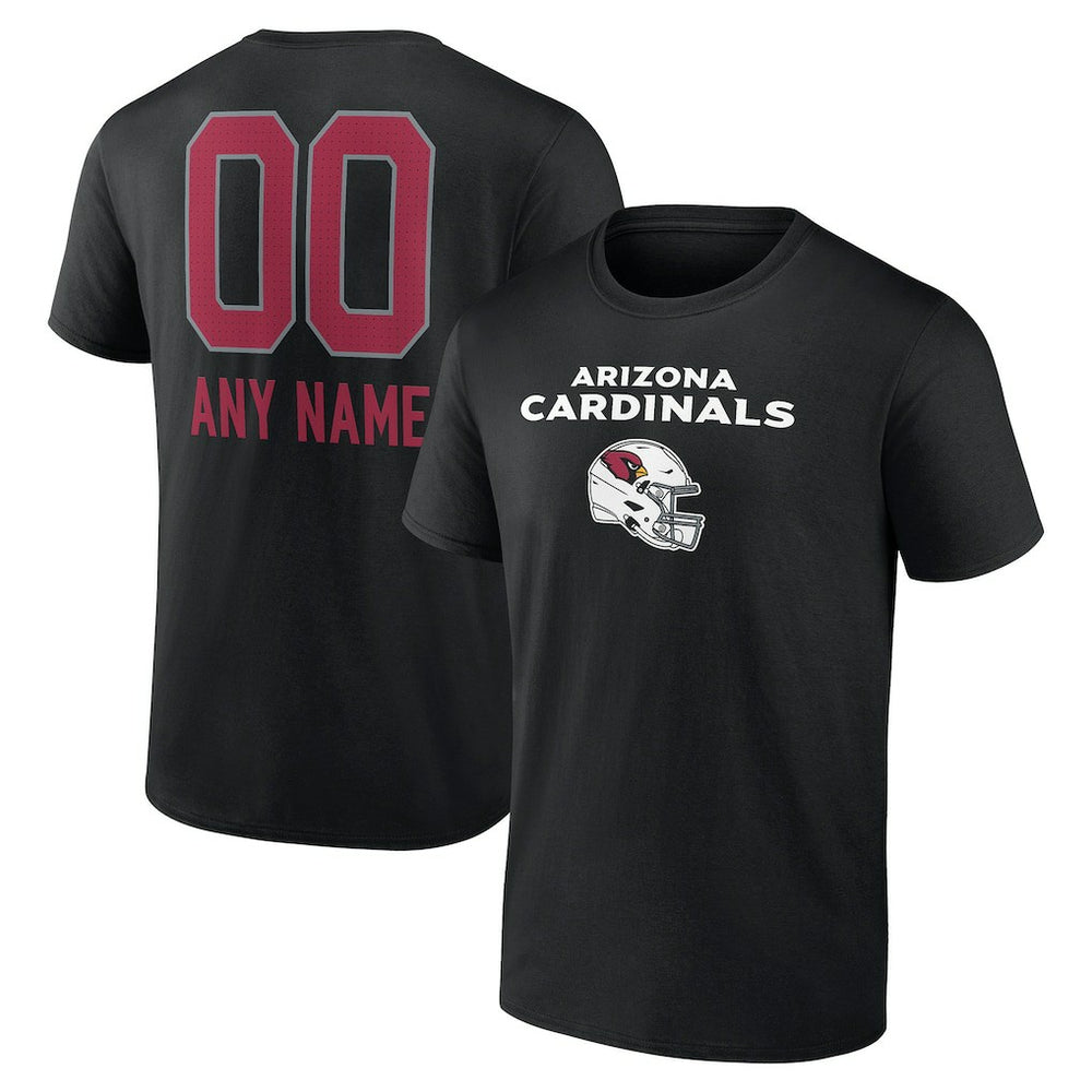 Arizona Cardinals Personalized Name & Number Team Wordmark T-Shirt - Black outlet