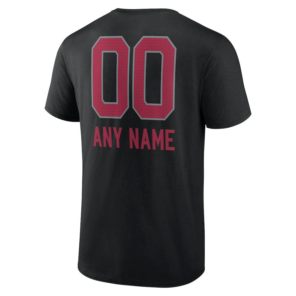 Arizona Cardinals Personalized Name & Number Team Wordmark T-Shirt - Black outlet