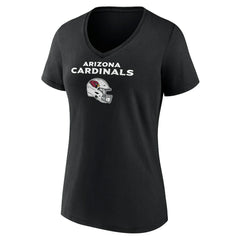 Arizona Cardinals Women's Personalized Name & Number Team Wordmark V-Neck T-Shirt - Black online