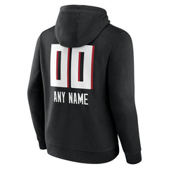 Atlanta Falcons Personalized Name & Number Team Wordmark Pullover Hoodie - Black outlet