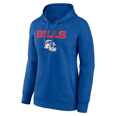 Buffalo Bills Women's Personalized Name & Number Team Wordmark Pullover Hoodie - Royal for sale