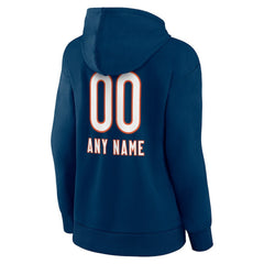 Chicago Bears Women's Personalized Name & Number Team Wordmark Pullover Hoodie - Navy discount