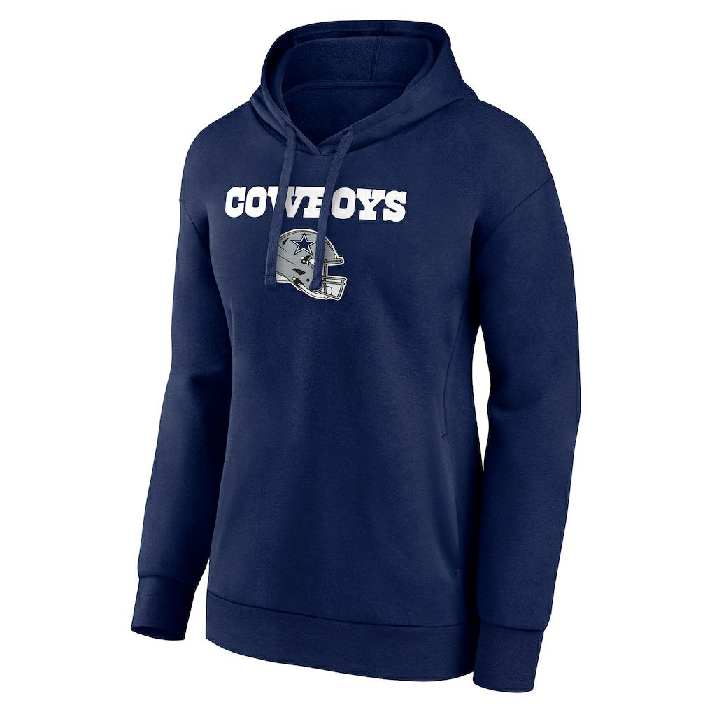Dallas Cowboys Women's Personalized Name & Number Team Wordmark Pullover Hoodie - Navy on sale