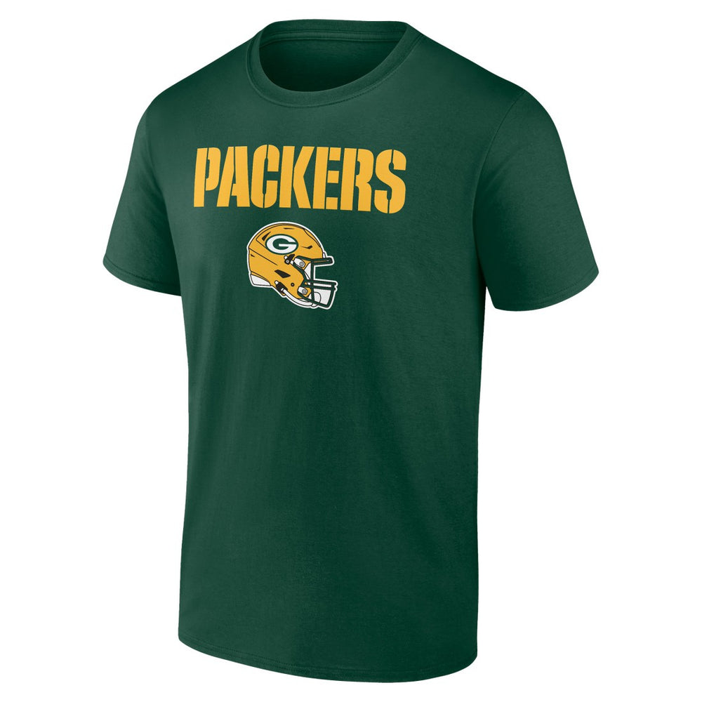 Green Bay Packers Personalized Name & Number Team Wordmark T-Shirt - Green discount