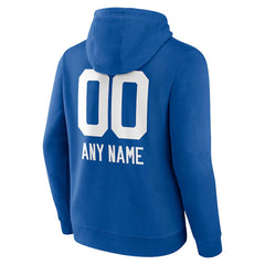 Indianapolis Colts Personalized Name & Number Team Wordmark Pullover Hoodie - Royal discount
