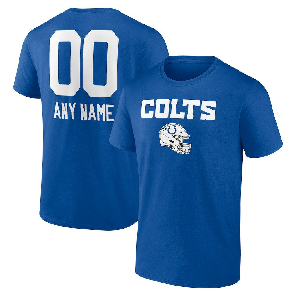 Indianapolis Colts Personalized Name & Number Team Wordmark T-Shirt - Royal discount