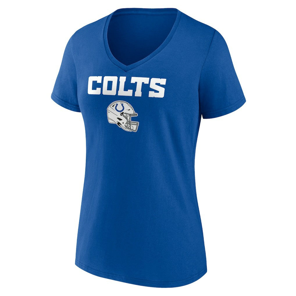 Indianapolis Colts Women's Personalized Name & Number Team Wordmark V-Neck T-Shirt - Royal outlet