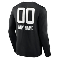 Jacksonville Jaguars Personalized Name & Number Team Wordmark Long Sleeve T-Shirt - Black cheap