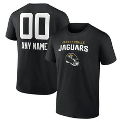 Jacksonville Jaguars Personalized Name & Number Team Wordmark T-Shirt - Black sale