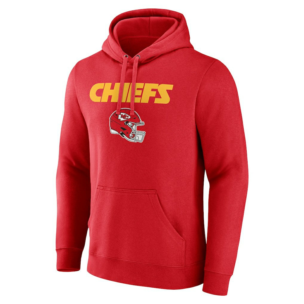 Kansas City Chiefs Personalized Name & Number Team Wordmark Pullover Hoodie - Red outlet