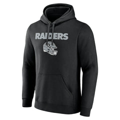 Las Vegas Raiders Personalized Name & Number Team Wordmark Pullover Hoodie - Black sale