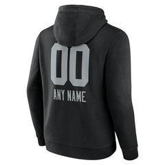 Las Vegas Raiders Personalized Name & Number Team Wordmark Pullover Hoodie - Black sale