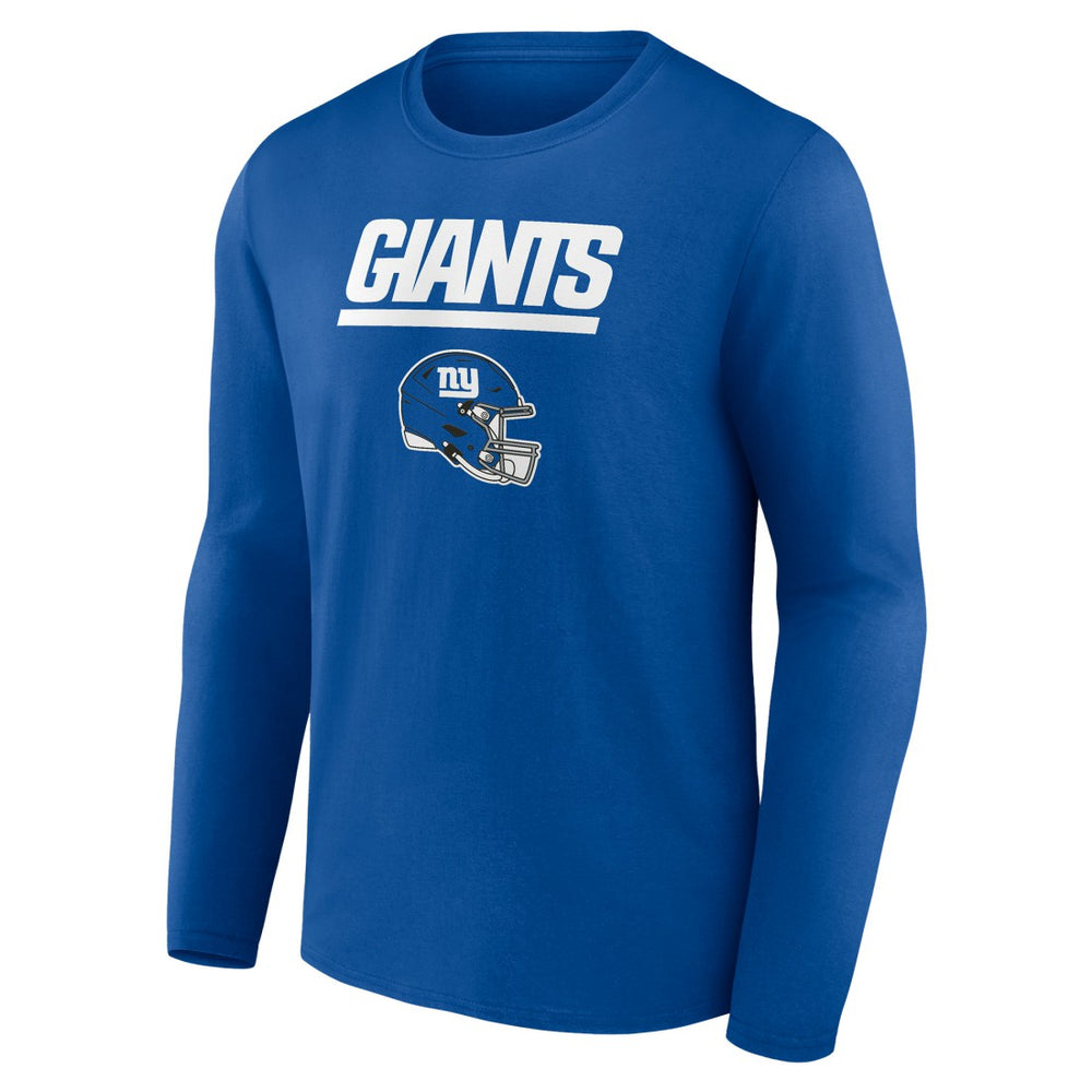 New York Giants Personalized Name & Number Team Wordmark Long Sleeve T-Shirt - Royal online