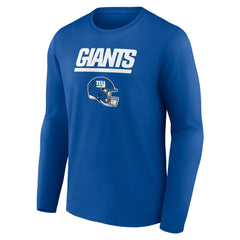 New York Giants Personalized Name & Number Team Wordmark Long Sleeve T-Shirt - Royal online