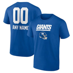 New York Giants Personalized Name & Number Team Wordmark T-Shirt - Royal online