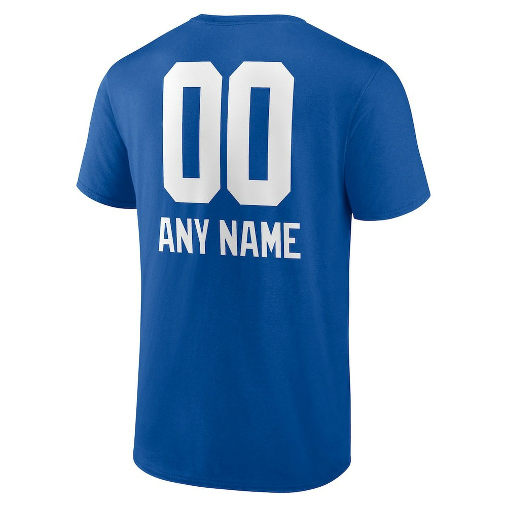 New York Giants Personalized Name & Number Team Wordmark T-Shirt - Royal online