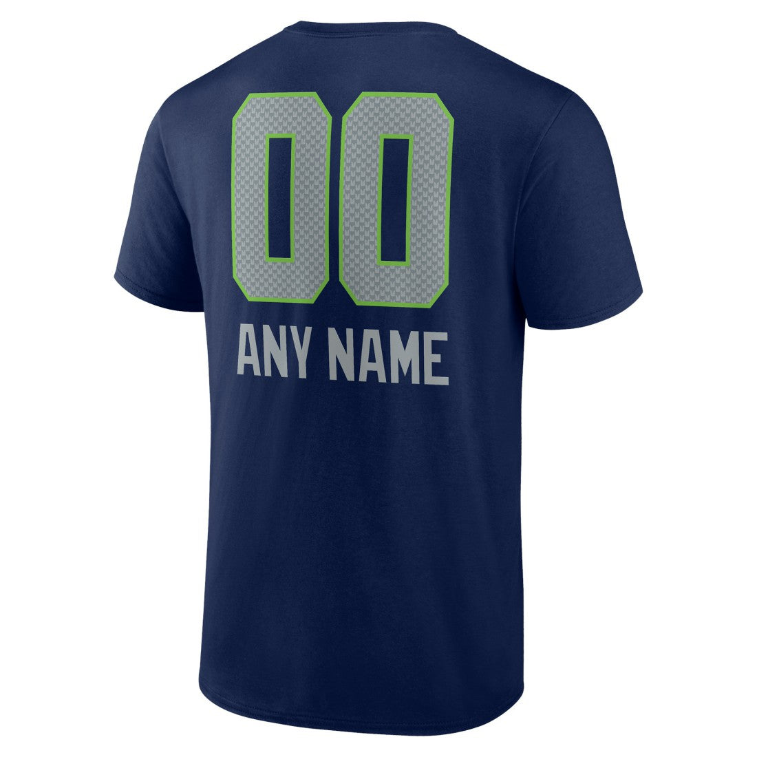 Seattle Seahawks Personalized Name & Number Team Wordmark T-Shirt - College Navy sale