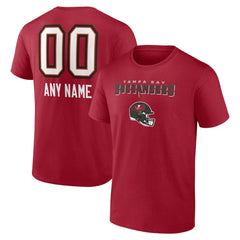 Tampa Bay Buccaneers Personalized Name & Number Team Wordmark T-Shirt - Red online