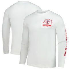 Minnesota Twins Press Box Long Sleeve T-Shirt - White