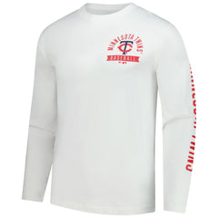 Minnesota Twins Press Box Long Sleeve T-Shirt - White