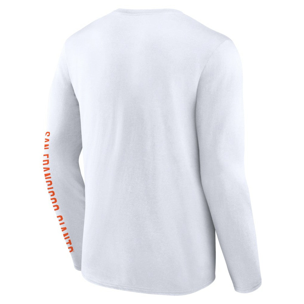 San Francisco Giants Press Box Long Sleeve T-Shirt - White