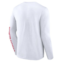 Washington Nationals Press Box Long Sleeve T-Shirt - White