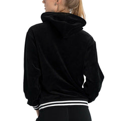 Philadelphia 76ers Lusso Women's Nellie Oversized Velour Pullover Hoodie - Black sale