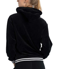 Phoenix Suns Lusso Women's Nellie Oversized Velour Pullover Hoodie - Black shop