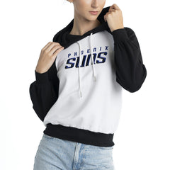 Phoenix Suns Lusso Women's Marlowe Tri-Blend Raglan Pullover Hoodie - White discount