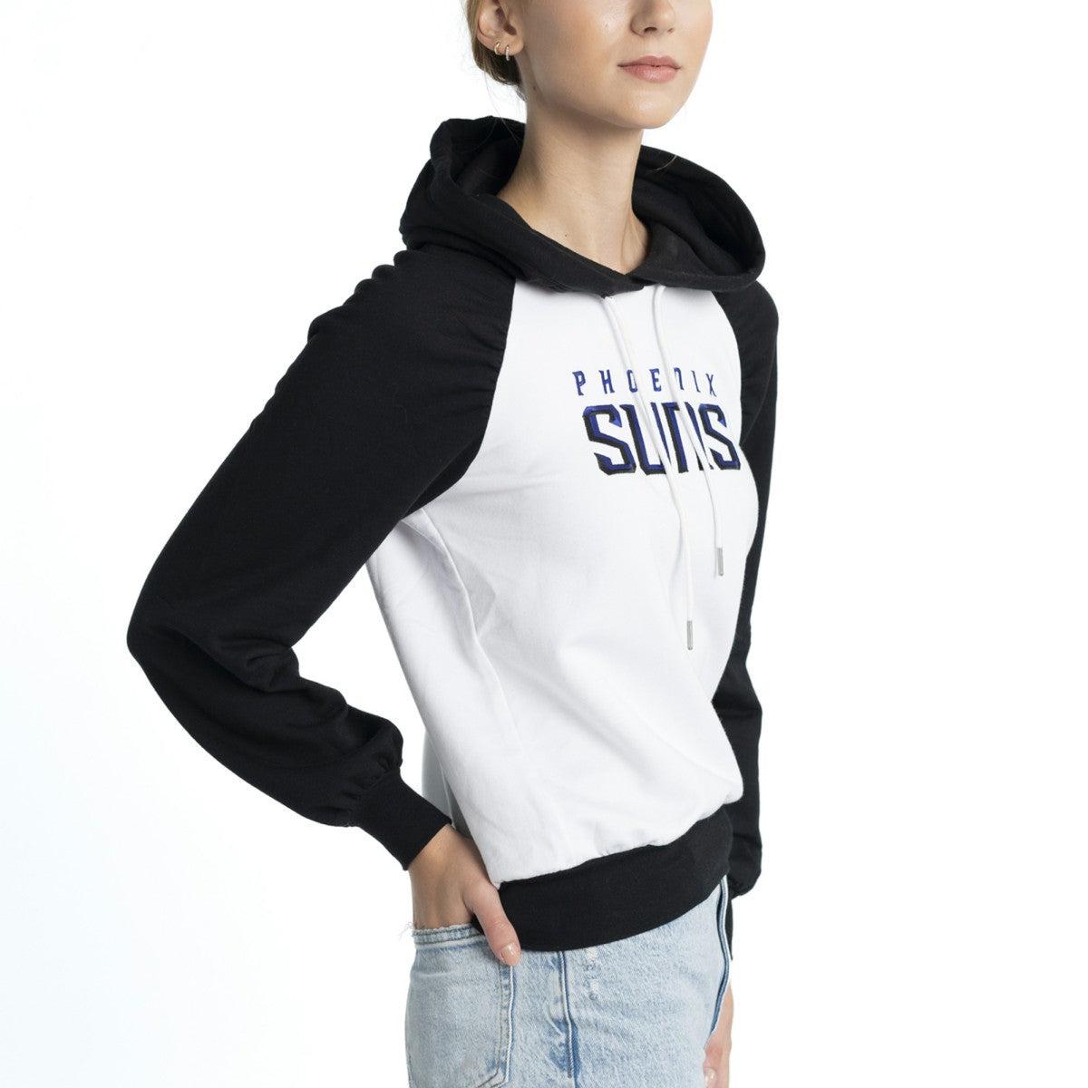 Phoenix Suns Lusso Women's Marlowe Tri-Blend Raglan Pullover Hoodie - White discount