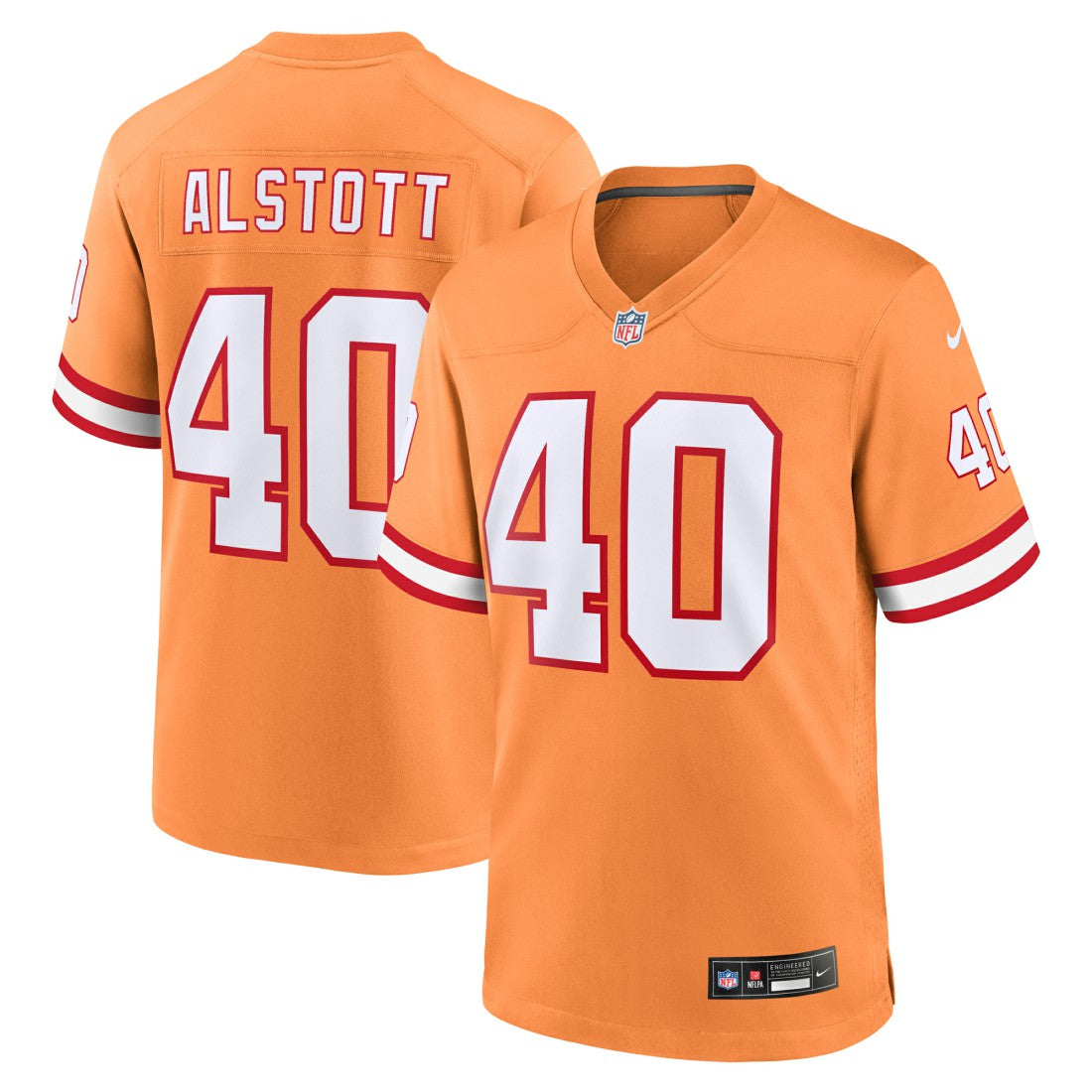 Mike Alstott Tampa Bay Buccaneers Throwback Game Jersey - Orange | Nike cheap
