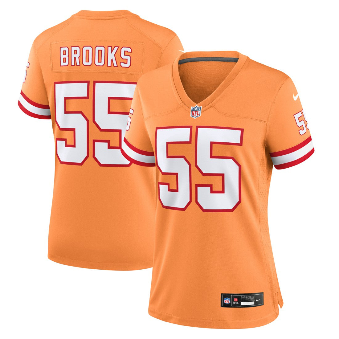 Derrick Brooks Tampa Bay Buccaneers Women's Throwback Game Jersey - Orange | Nike on sale