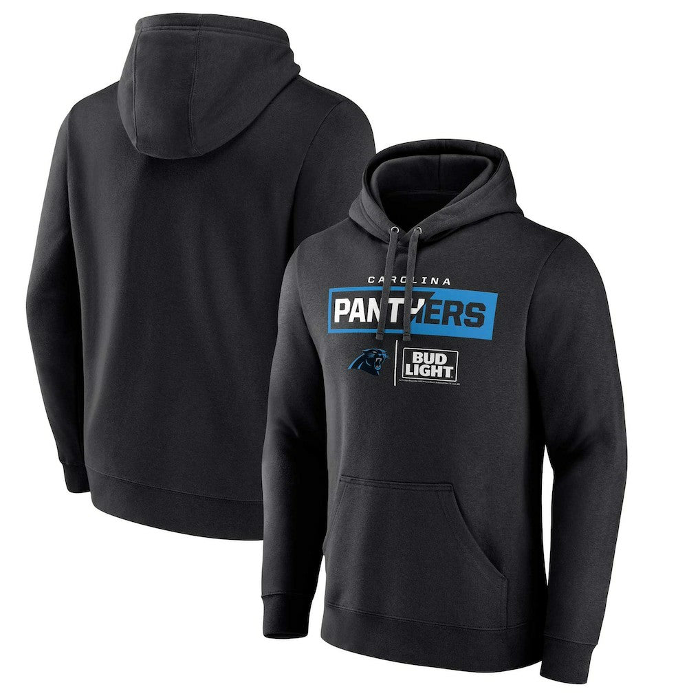 Carolina Panthers NFL x Bud Light Pullover Hoodie - Black sale
