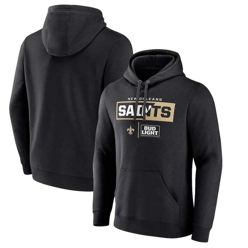 New Orleans Saints NFL x Bud Light Pullover Hoodie - Black cheap