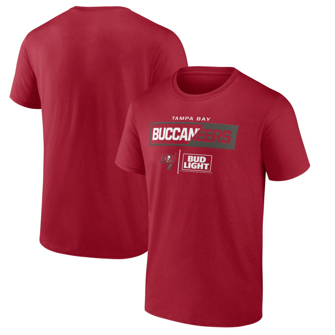 Tampa Bay Buccaneers NFL x Bud Light T-Shirt - Red outlet