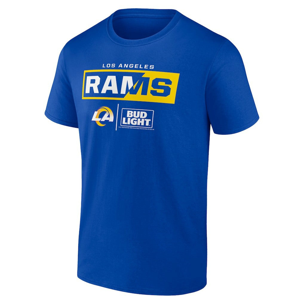 Los Angeles Rams NFL x Bud Light T-Shirt - Royal outlet