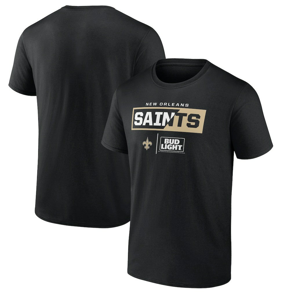 New Orleans Saints NFL x Bud Light T-Shirt - Black online